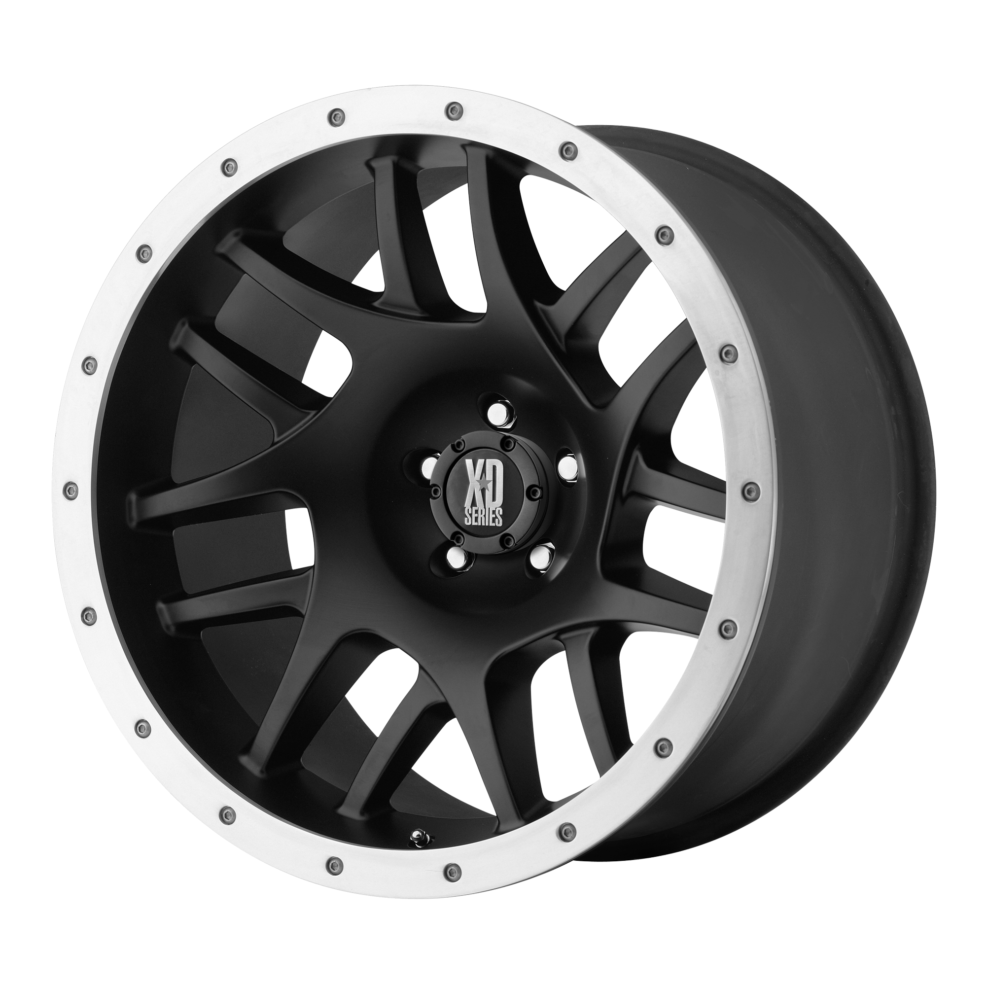 XD XD123 BULLY 17X8 SATIN BLACK WITH REMOVABLE ALUMINUM RING 5X5.0 - XD12378050700