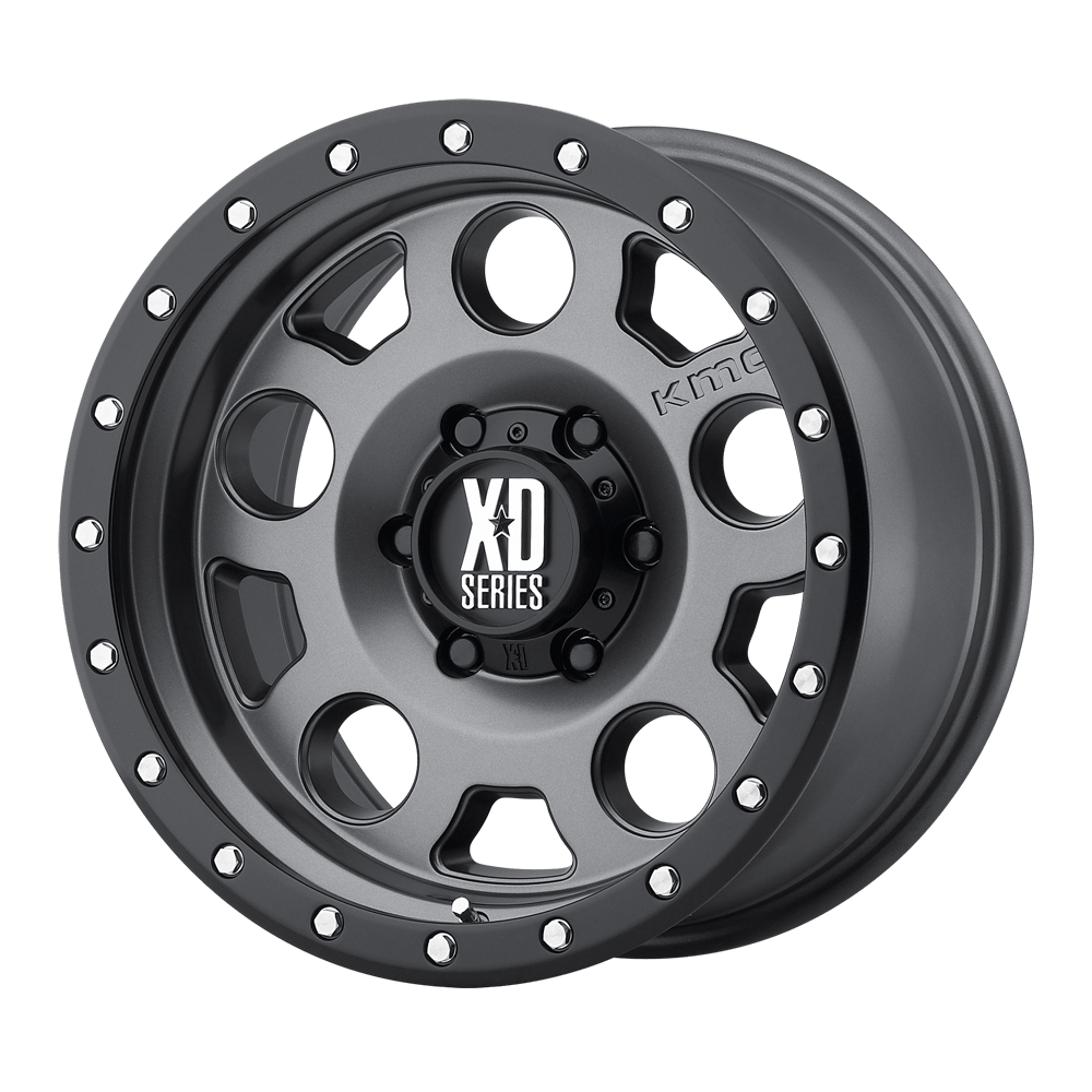 XD XD126 ENDURO PRO 18X9 MATTE GRAY W BLACK REINFORCING RING 6X5.5 - XD12689068418