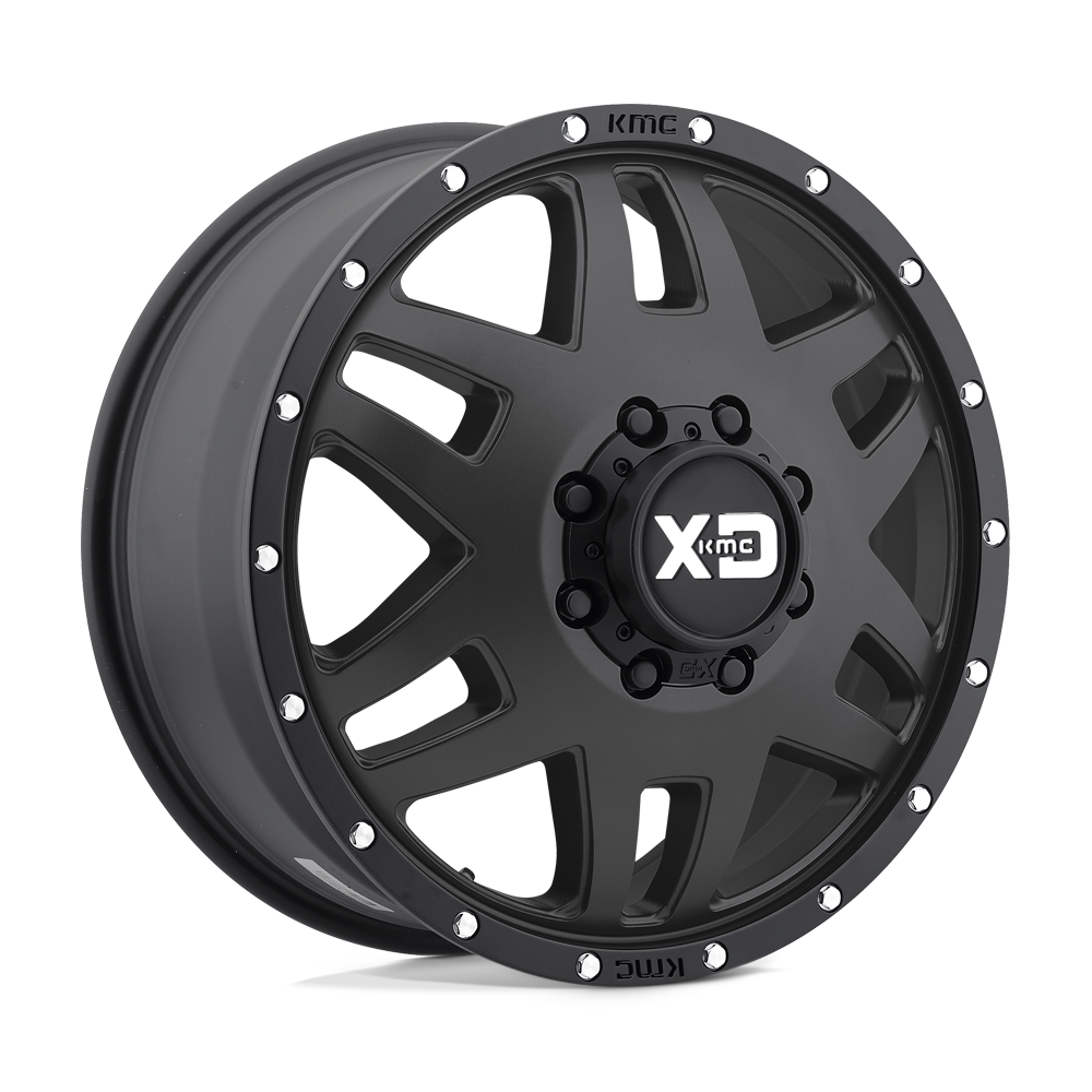 XD XD130 MACHETE DUALLY 17X6.5 SATIN BLACK WITH REINFORCING RING 8X200 - XD130765827111