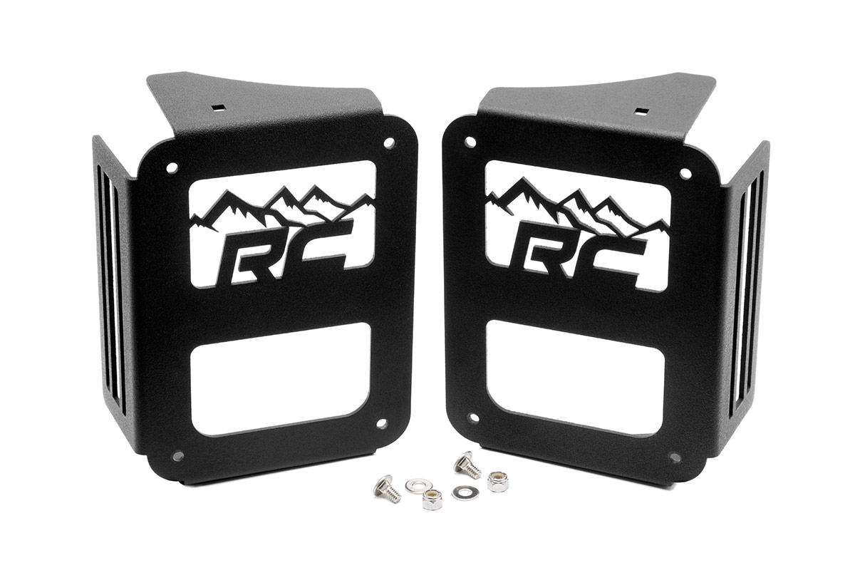 Wrangler JK Tail Light Covers - Mountain Design (Pair) 1078