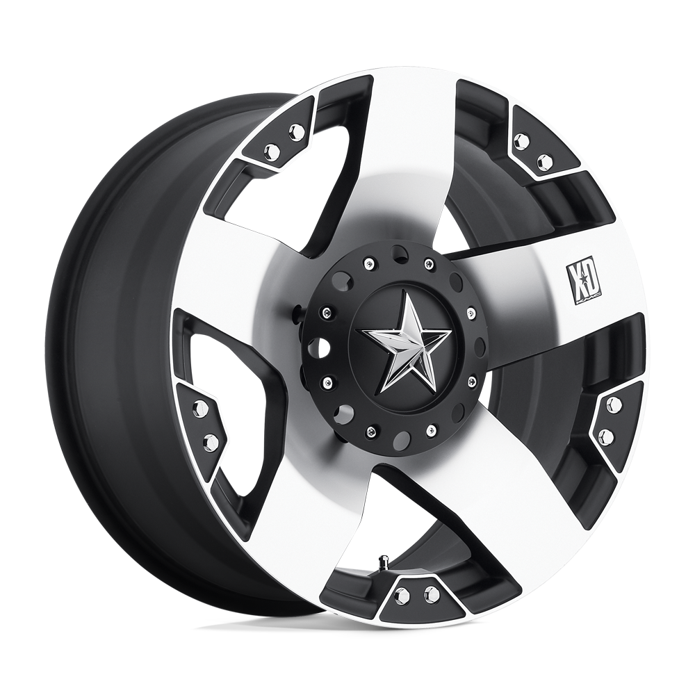 XD XD775 ROCKSTAR 17X9 MACHINED FACE WITH MATTE BLACK WINDOWS 5X5.5 - XD77579055512N XD XD775 ROCKSTAR 17X9 MACHINED FACE WITH MATTE BLACK WINDOWS 5X5.5 - XD77579055512N
