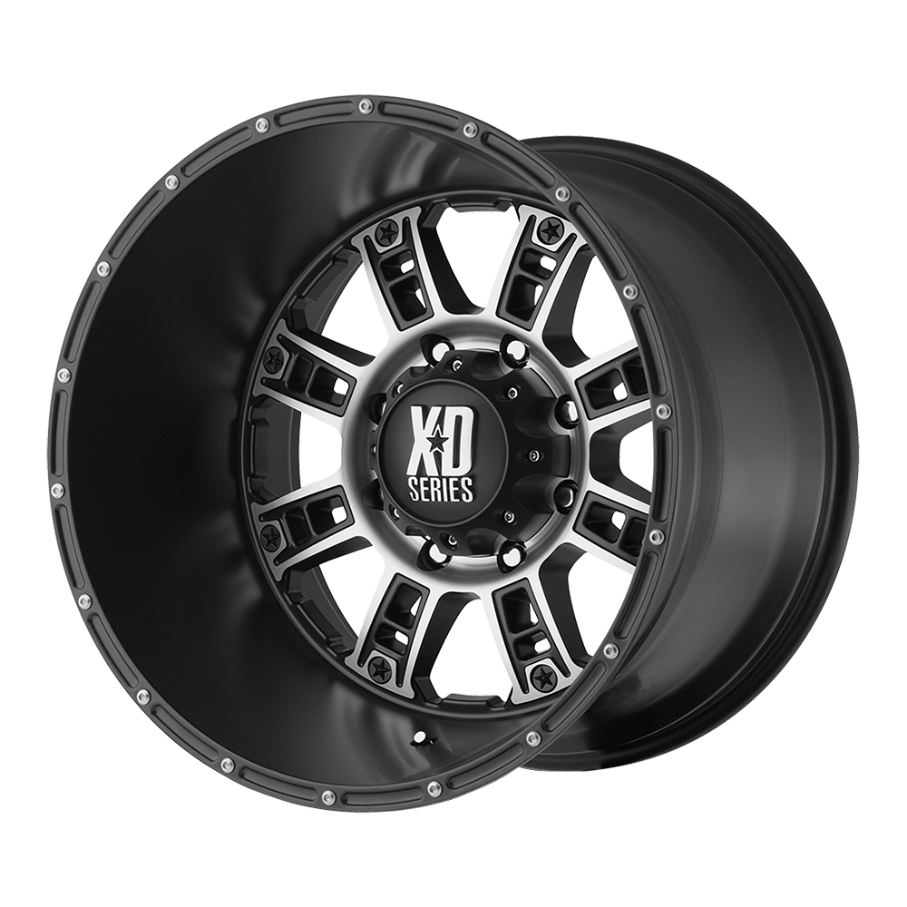 XD XD809 RIOT 18X9 MATTE BLACK MACHINED 5X5.0 - XD80989050712N