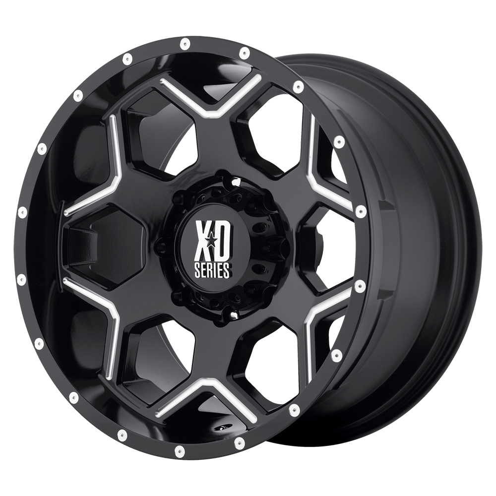 XD XD812 CRUX 18X9 GLOSS BLACK MILLED 5X5.0 - XD81289050318
