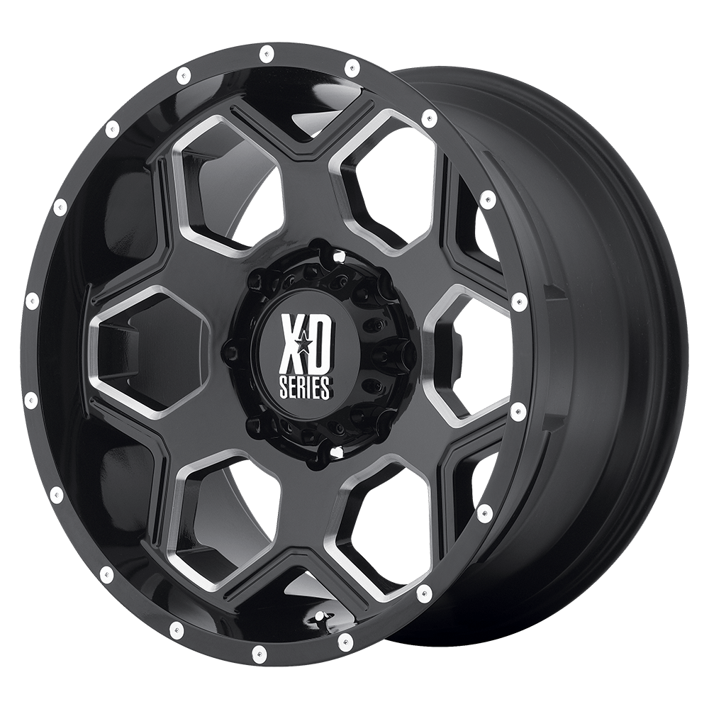 XD XD813 BATALLION 17X10 GLOSS BLACK MILLED 8X170 - XD81371087324N