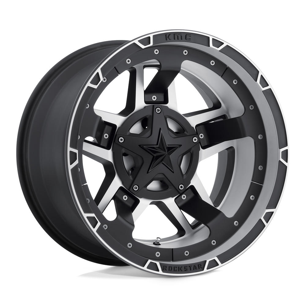 XD XD827 ROCKSTAR III 22X10 MATTE BLACK MACHINED BLANK - XD82722000518N