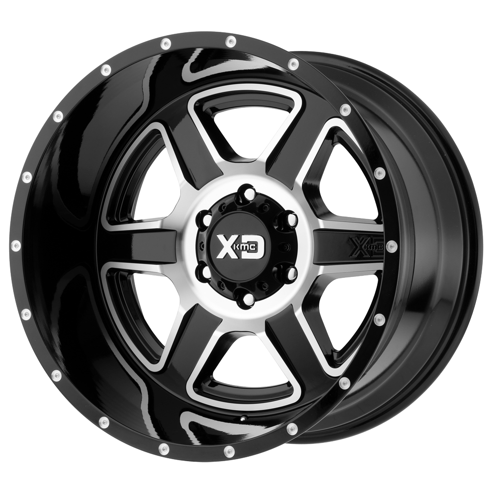 XD XD832 FUSION 20X9 GLOSS BLACK MACHINED 6X135 - XD83229063512N
