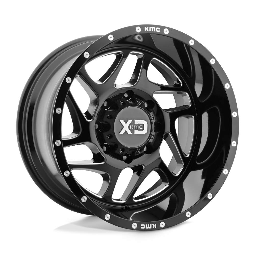 XD XD836 FURY 22X10 GLOSS BLACK MILLED 8X6.5 - XD83622080318N