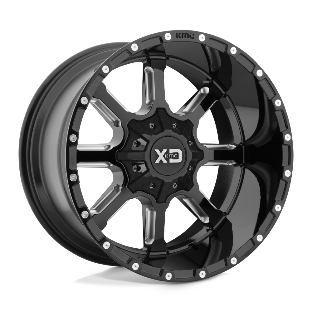 XD XD838 MAMMOTH 22X10 GLOSS BLACK MILLED 5X5.0/5.5 - XD83822035312