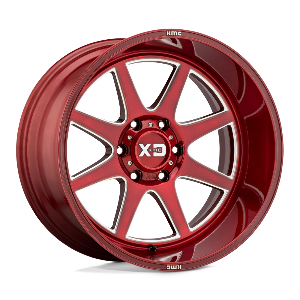 XD XD844 PIKE 20X10 BRUSHED RED WITH MILLED ACCENT 8X180 - XD84421088918N