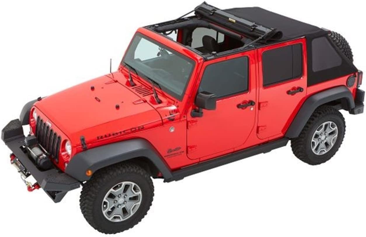 Black Twill Trektop for 2007-2018 Jeep Wrangler JK Unlimited 4-Door