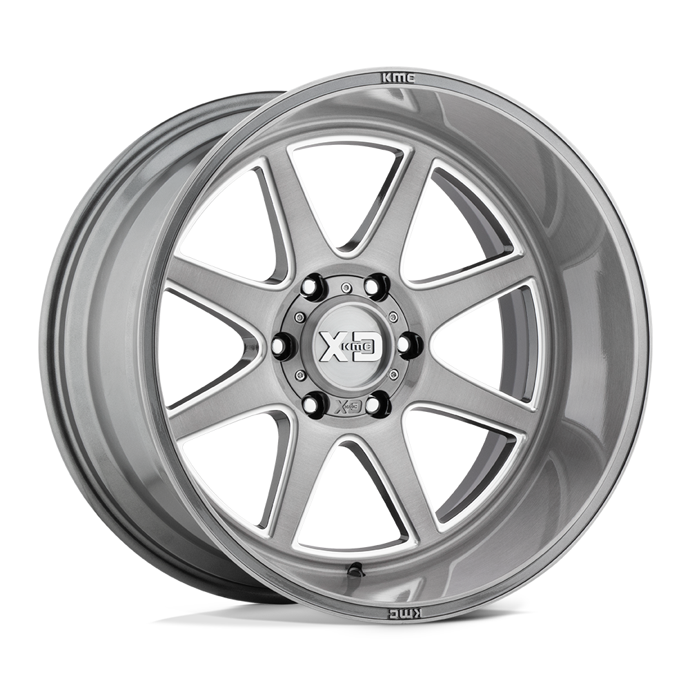 XD XD844 PIKE 22X10 TITANIUM BRUSHED MILLED 5X5.0 - XD84422050618N