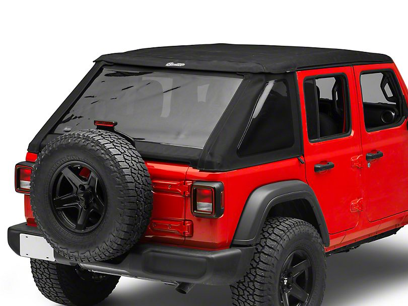 Trektop NX Soft Top - Black Twill for 18-22 Jeep Wrangler JL 4-Door