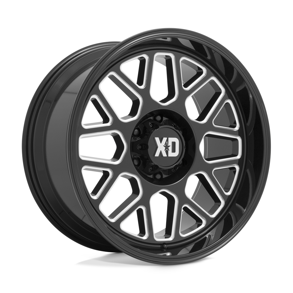 XD XD849 GRENADE 2 22X12 GLOSS BLACK MILLED 8X6.5 - XD84922280344N