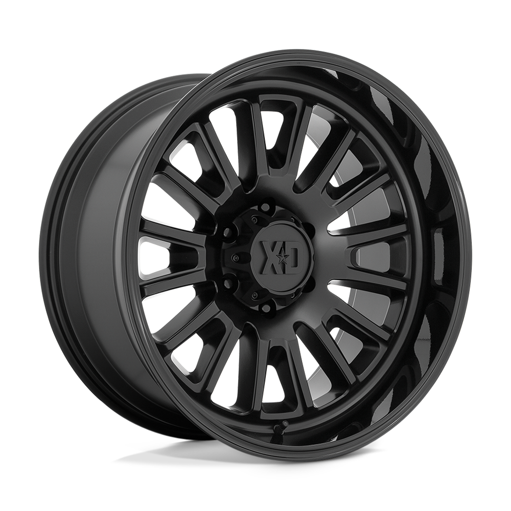 XD XD864 ROVER 22X12 SATIN BLACK WITH GLOSS BLACK LIP 8X6.5 - XD86422280744N