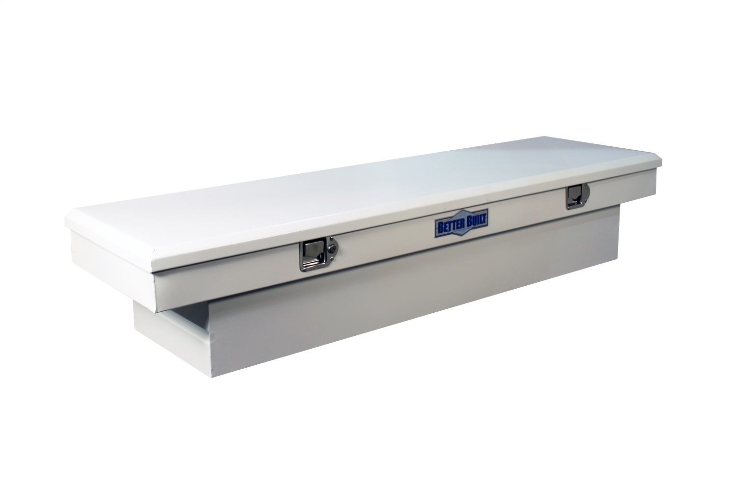 63in. Crossover Single Lid White Steel Truck Tool Box for Mid-Size Trucks 73210170