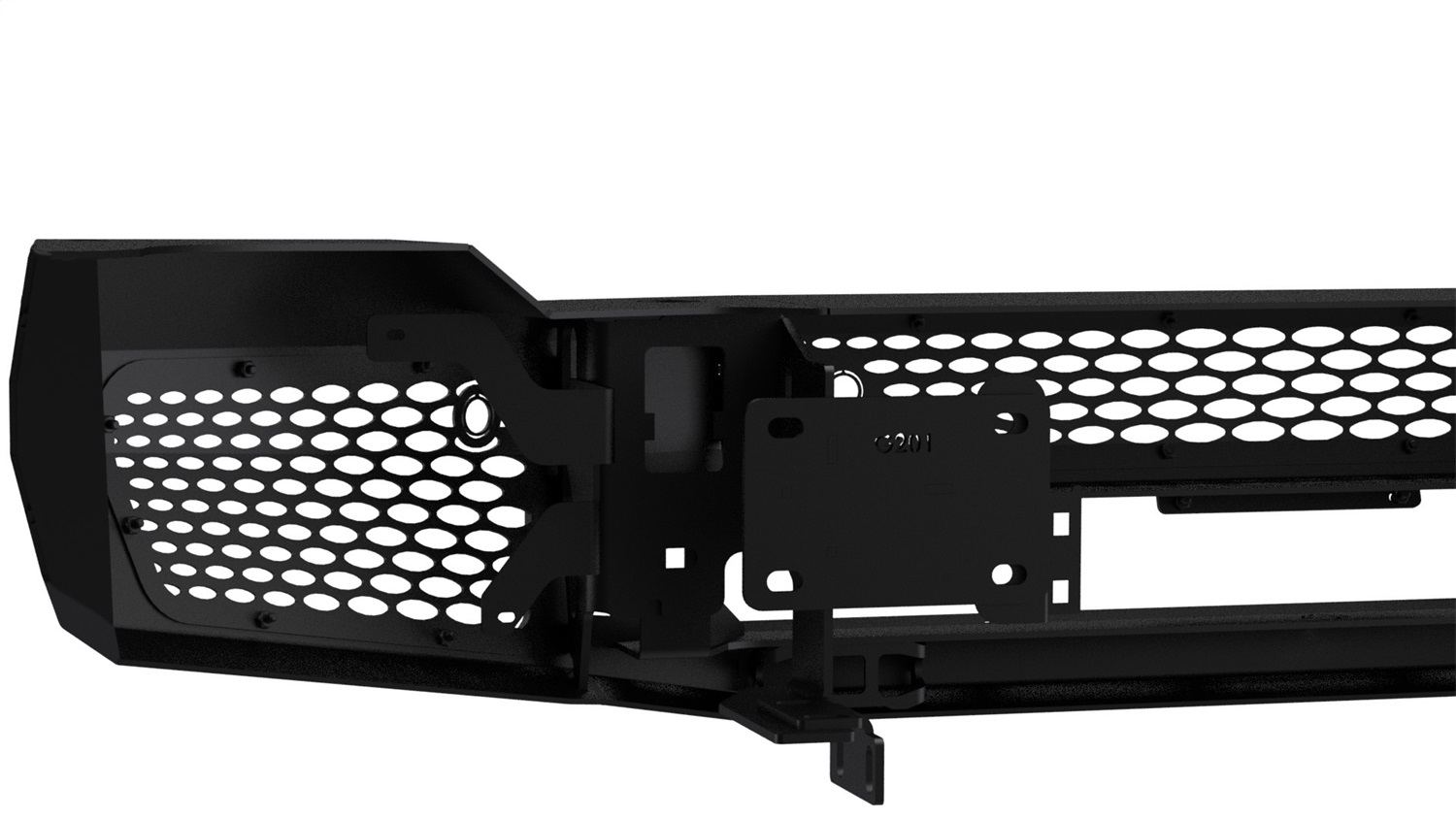 Midnight Series Front Bumper without Grille Guard MFG201BMN