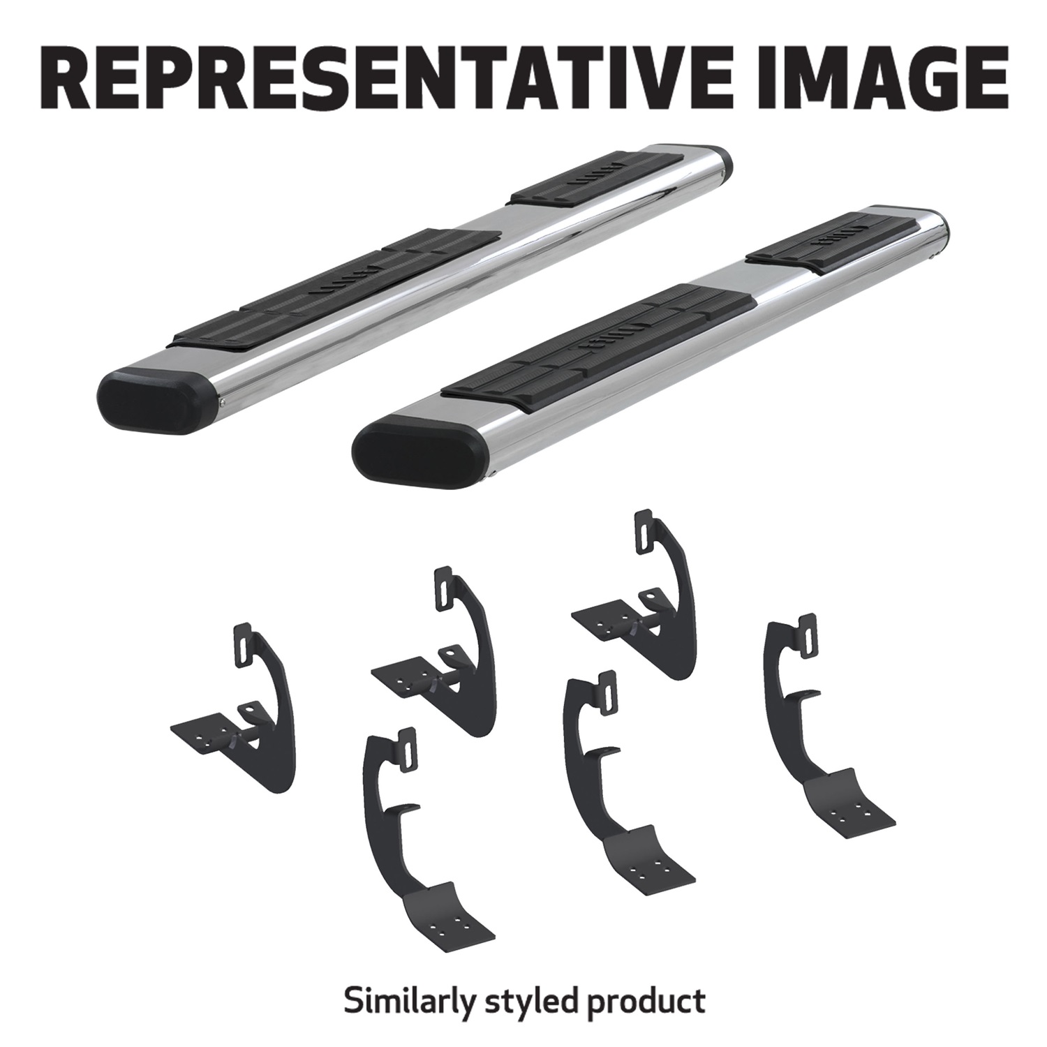 6in. Oval Side Bars with Brackets 4445005