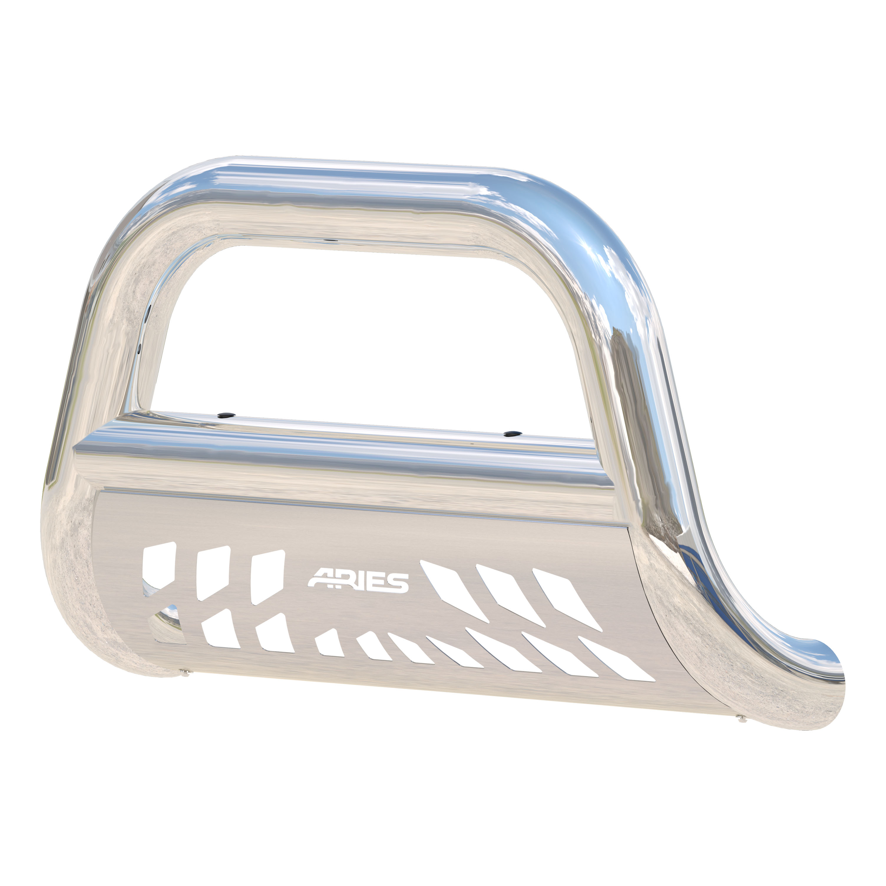 Big Horn 4 Polished Stainless Bull Bar, Select Silverado, Sierra 2500, 3500 HD 45-4013