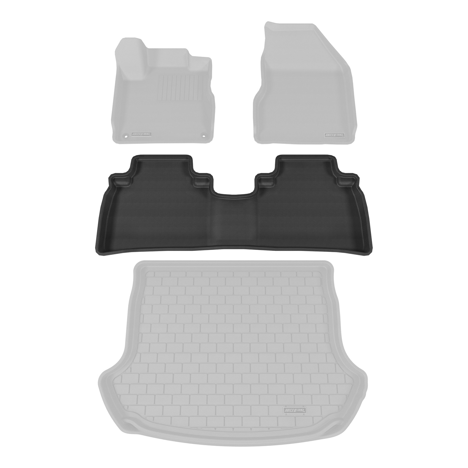 StyleGuard Floor Liners Second Row Black NS08321509