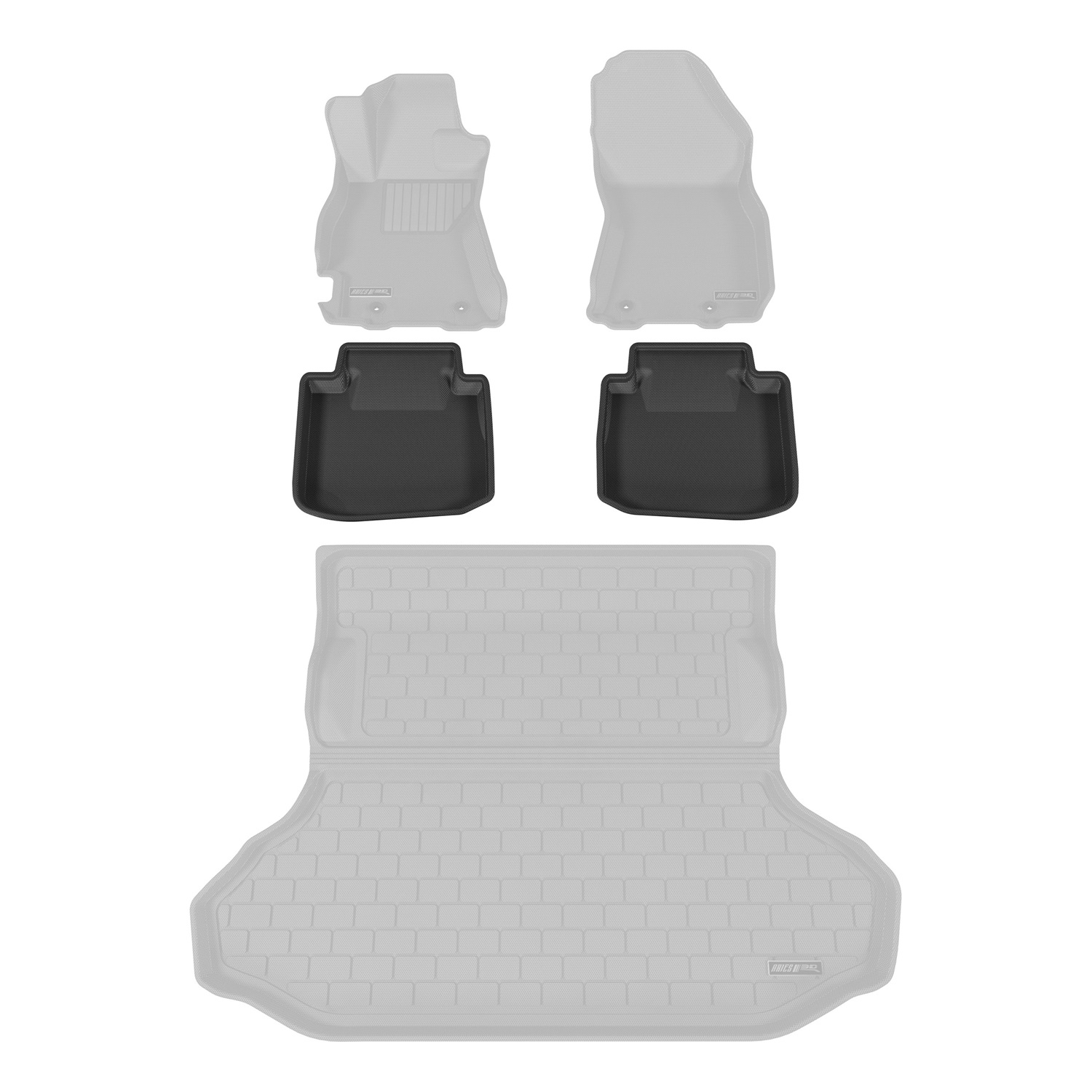 StyleGuard Floor Liners Second Row Black SB01321509