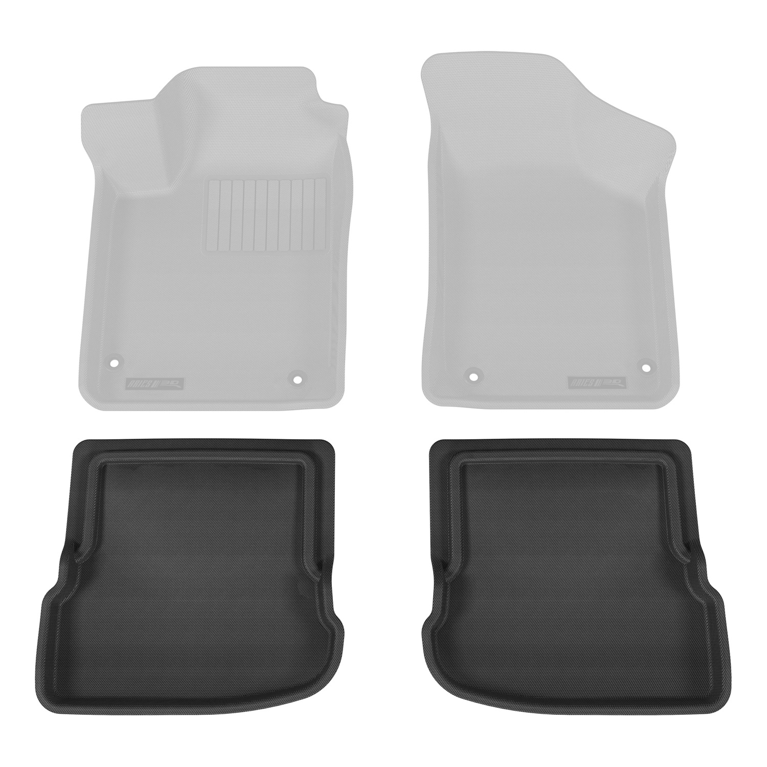 StyleGuard Floor Liners Second Row Black VW00521509