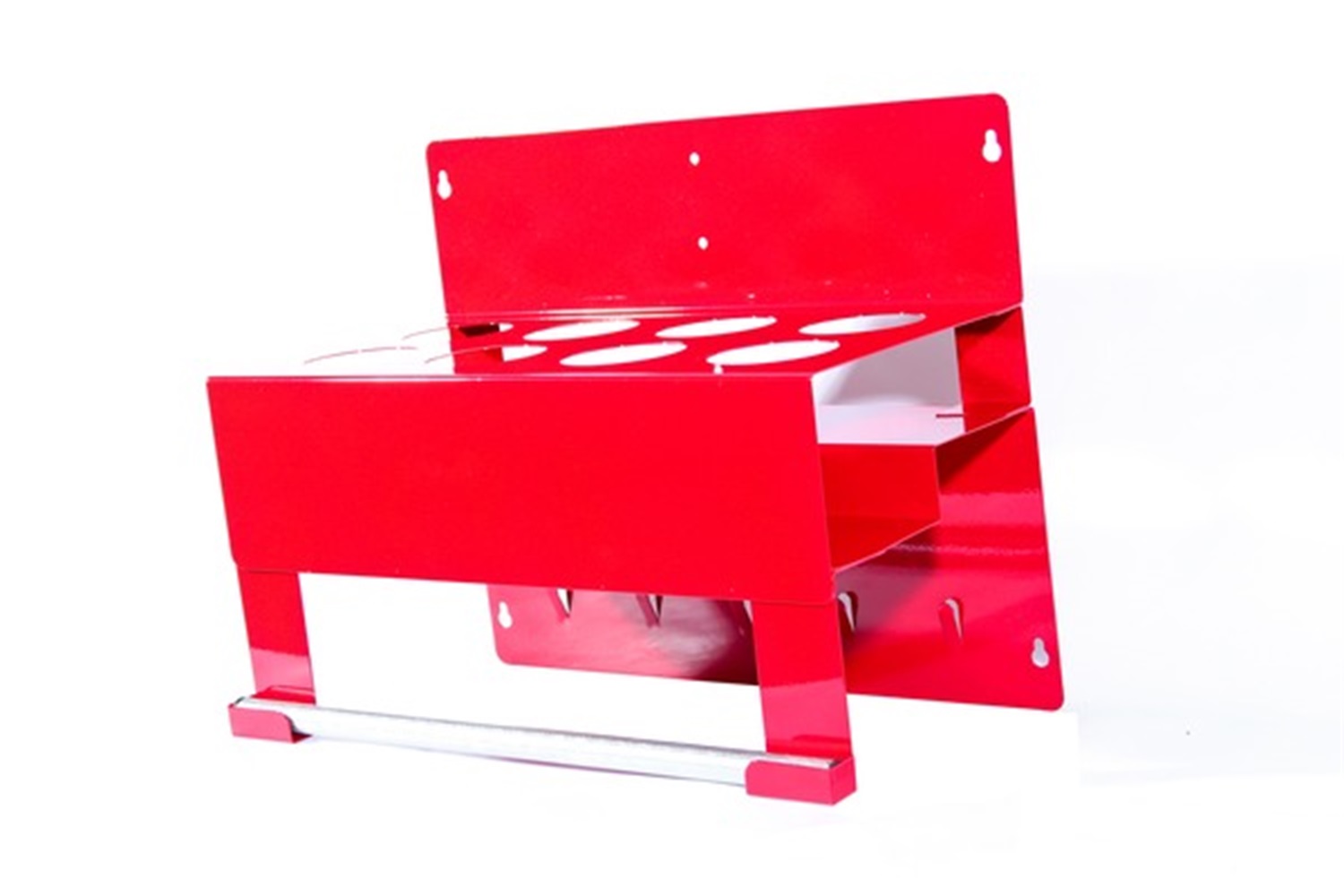 2 Row Can Holder & Paper Towel Dispenser - Red 2000R