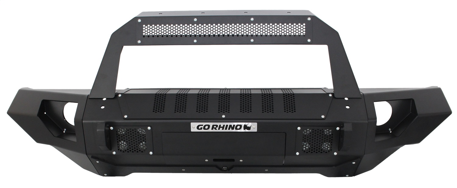 BRJ40 Front Bumper and Straight End Caps with Rockline Light Mount Bar 230115101T