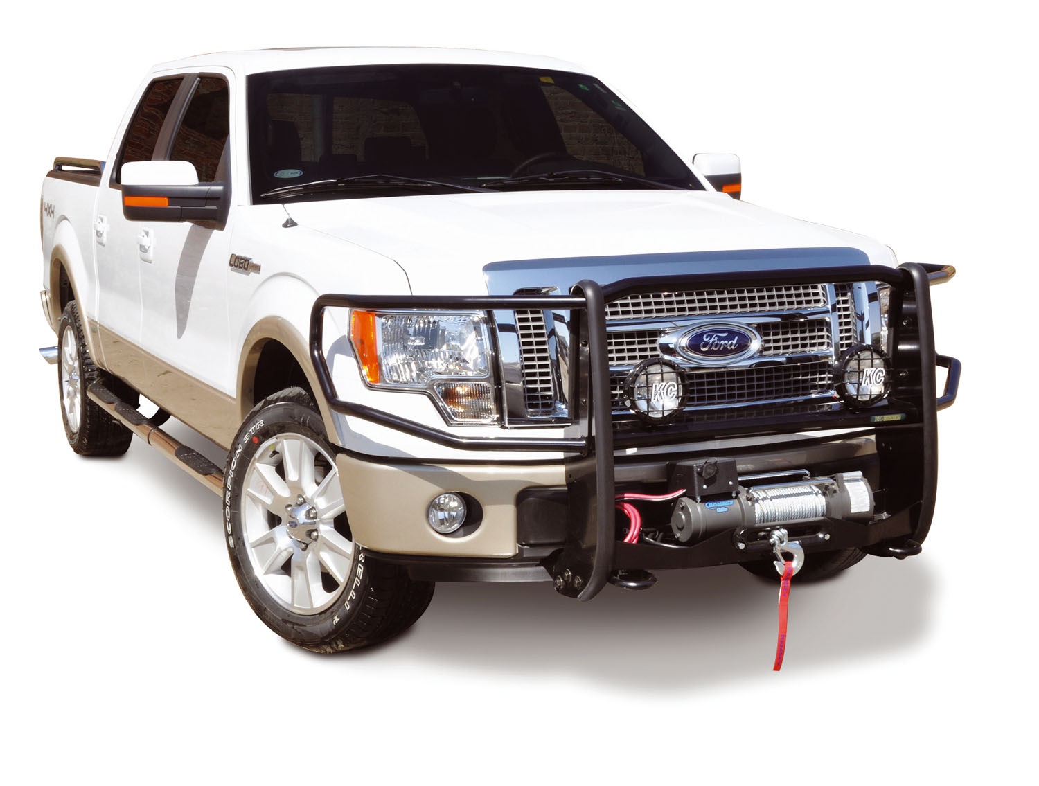 Winch Bumper - Center Grille + Brush guards 23219MB