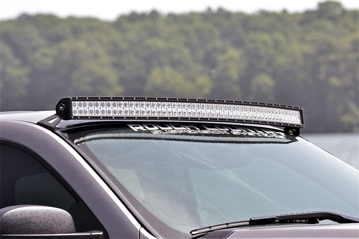 54-inch Curved LED Light Bar Upper Windshield Mounting Brackets 70519