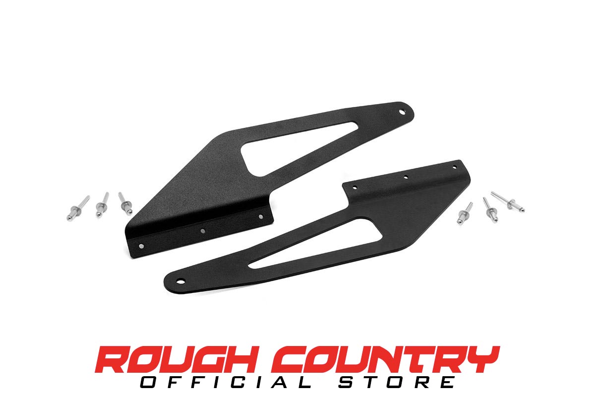 50-inch Curved LED Light Bar Upper Windshield Mounting Brackets 70567
