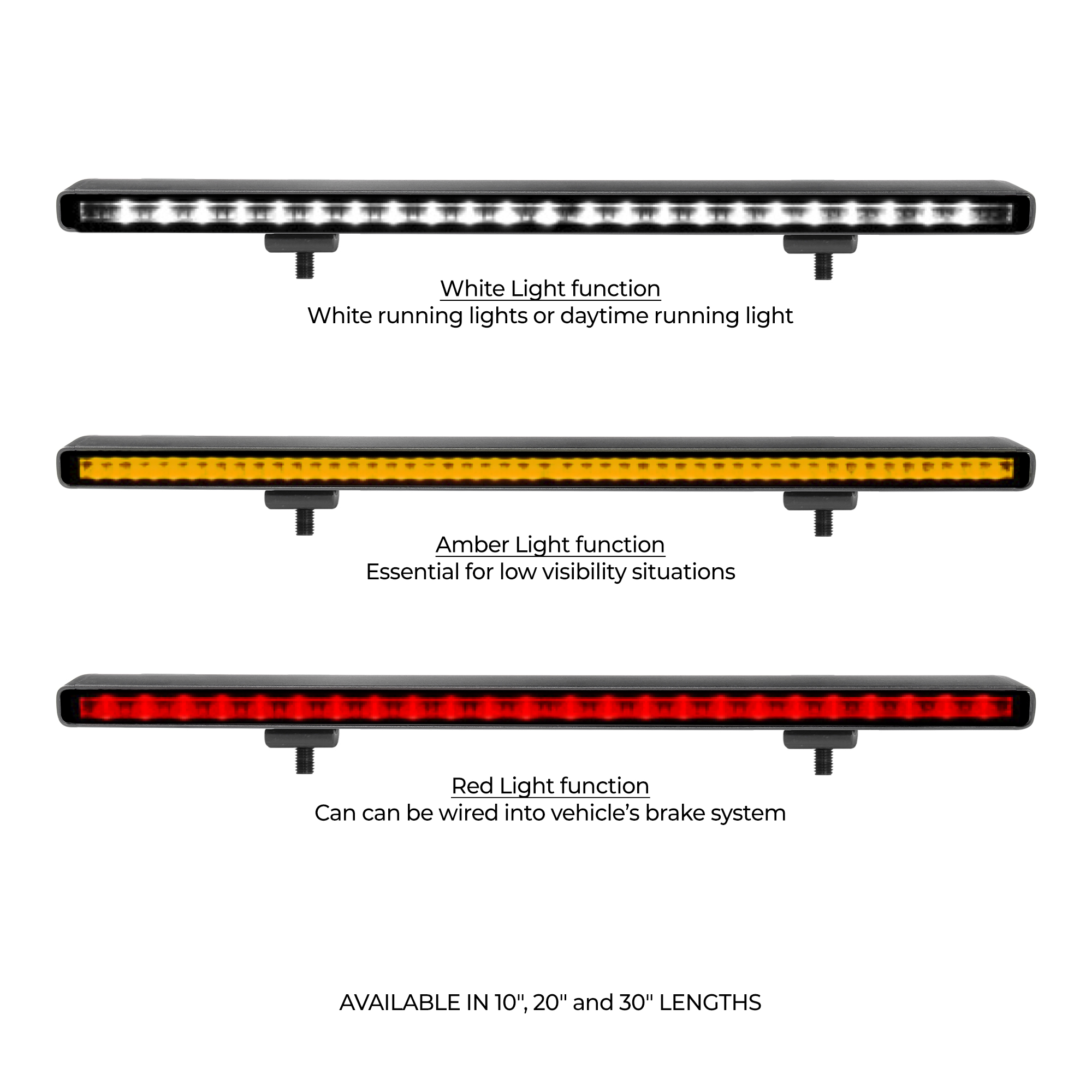 Flash Series Lights - 10" Single Multi Function LED Light Bar 750001014CBS