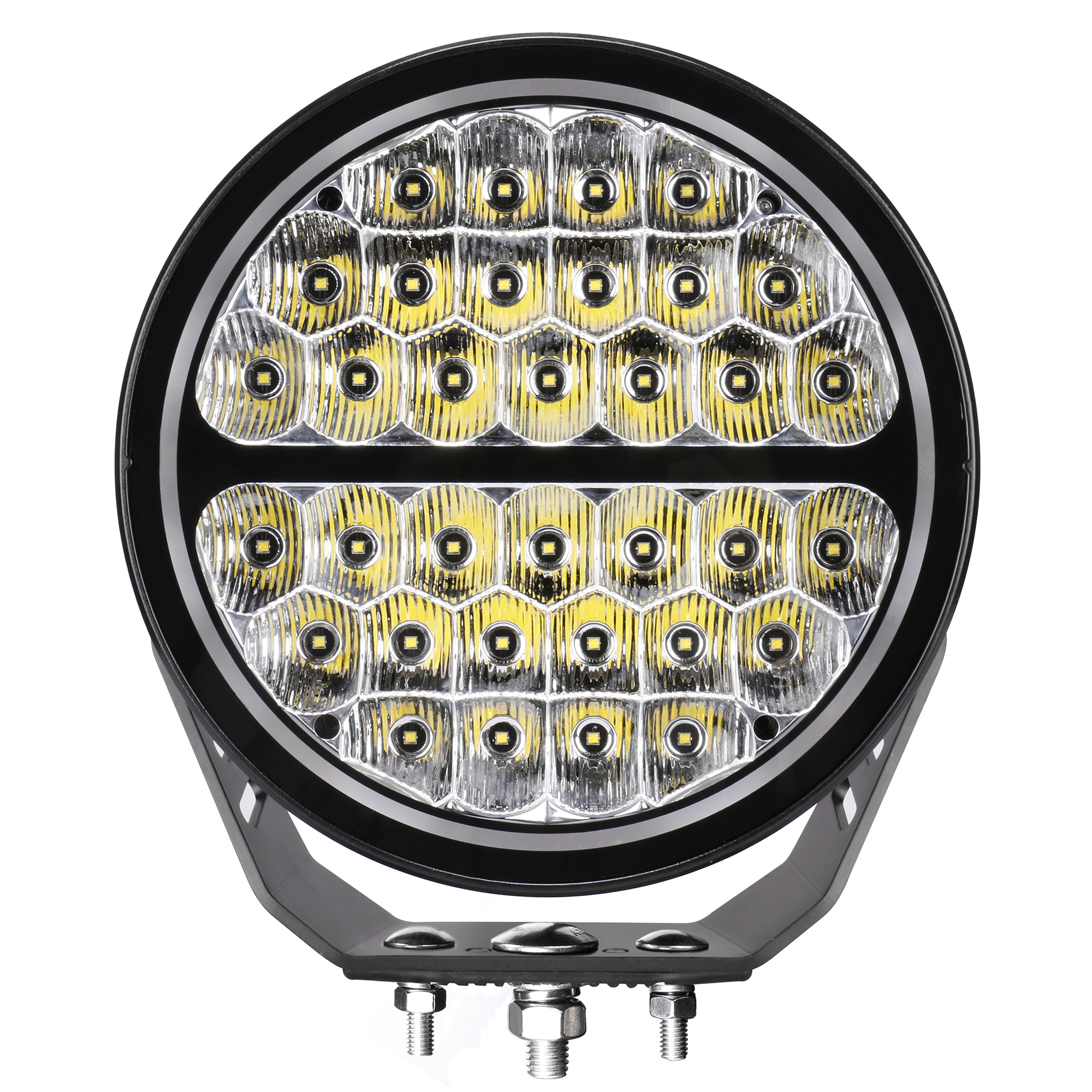 Blackout Series Lights- 9" Round LED Single Driving Kit W/Daytime Running Lights 751700911DRS