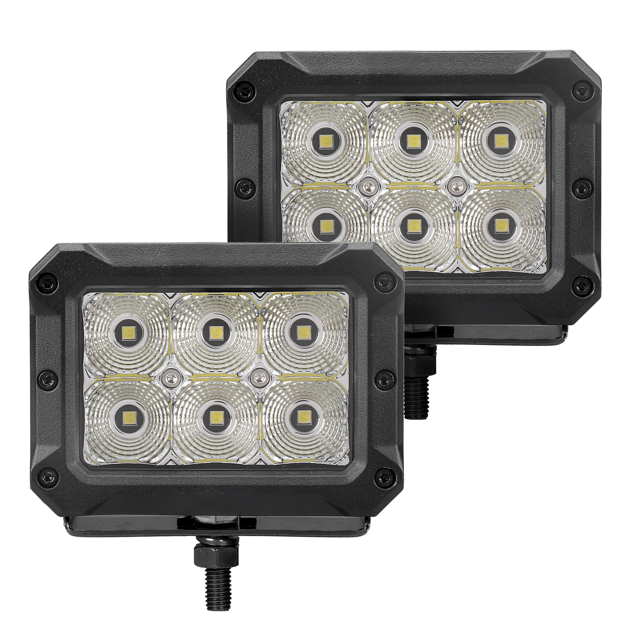 Bright Series Lights - Pair of 4x3 Rectangle LED Flood Light Kit 753003023FBS