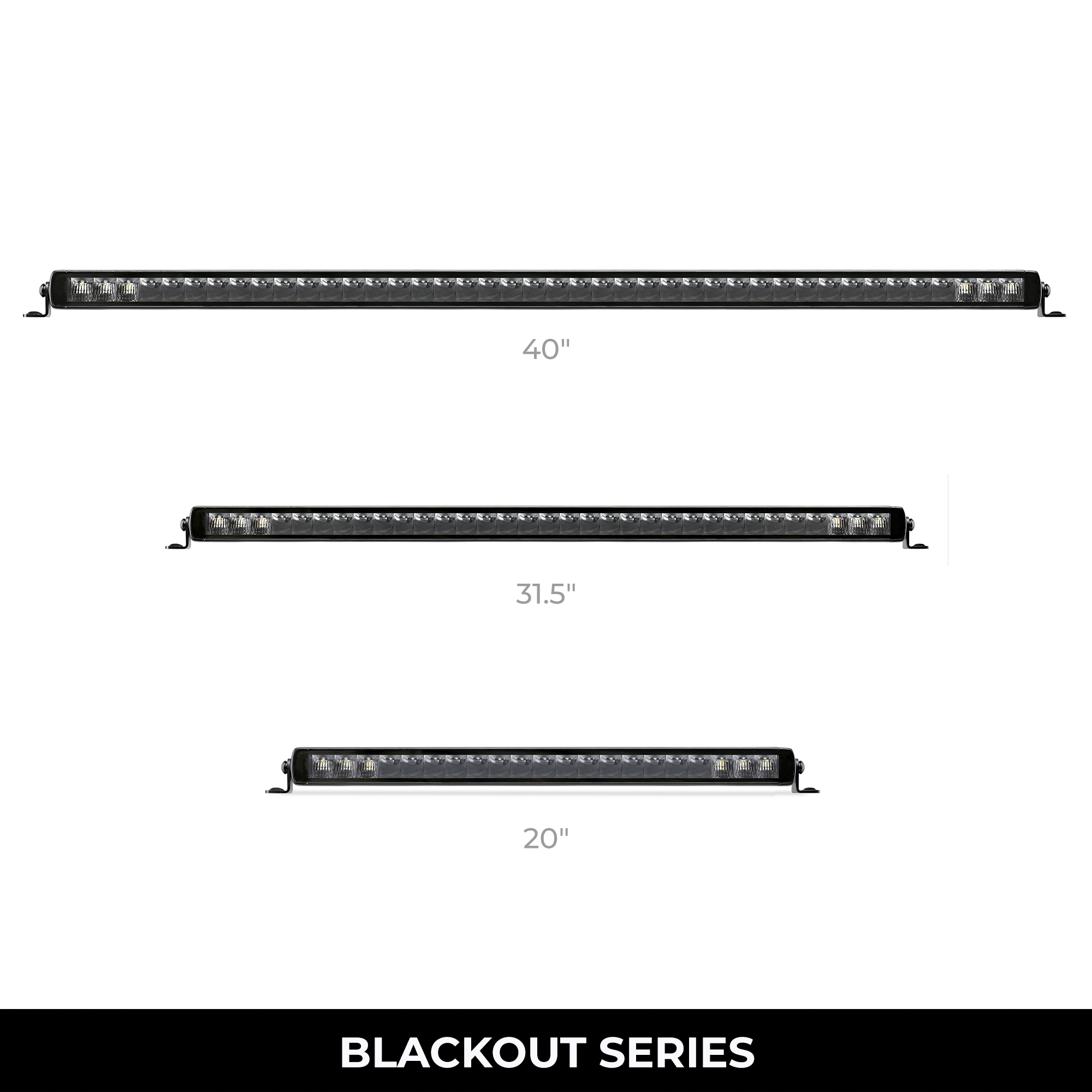 Blackout Series Lights - 39.5" Single Row LED Light Bar 754004011CSS