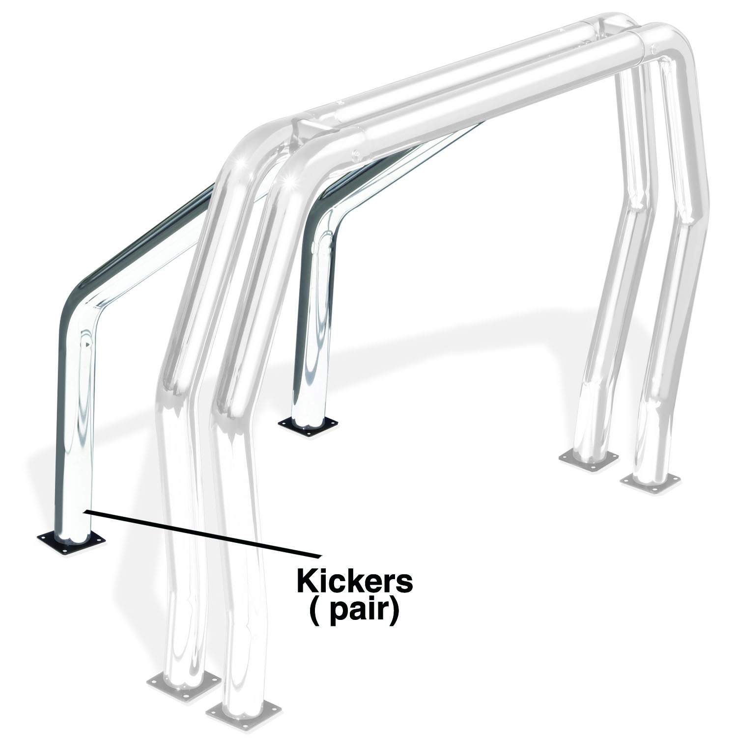 Rhino Bed Bar, Kickers Chrome 9520C