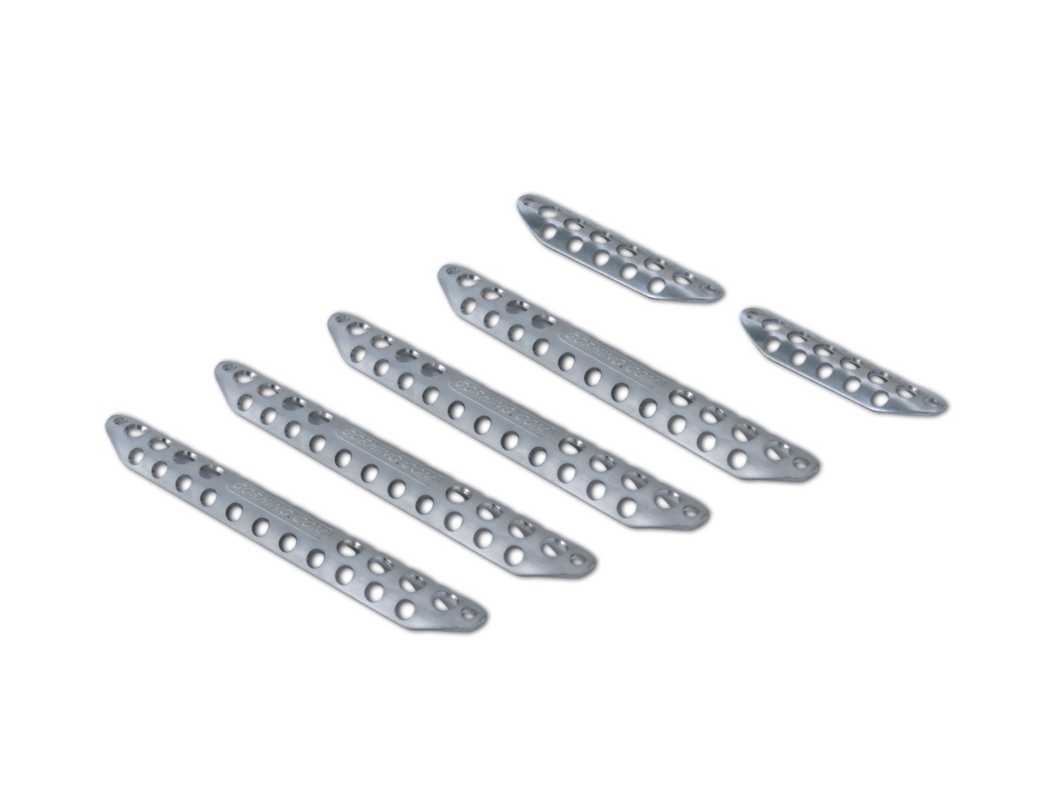 Dominator D3 Modular & D3-1 piece Hoop step pads set - Silver D30001S