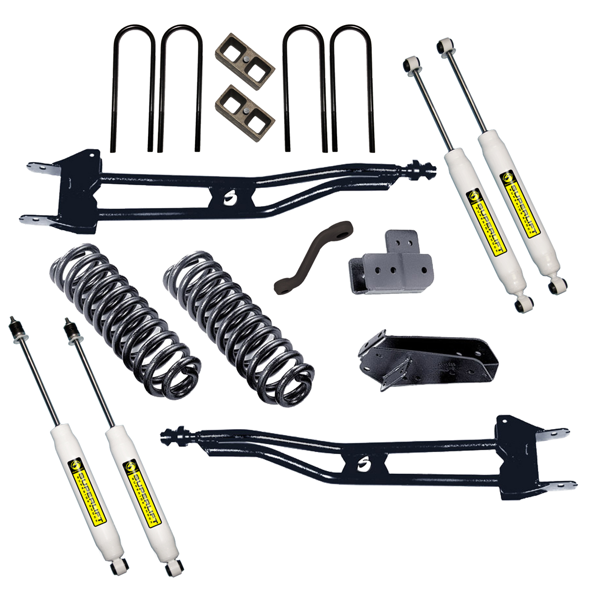 4 inch Lift Kit - Radius Arm Kit with Superlift Shocks K385