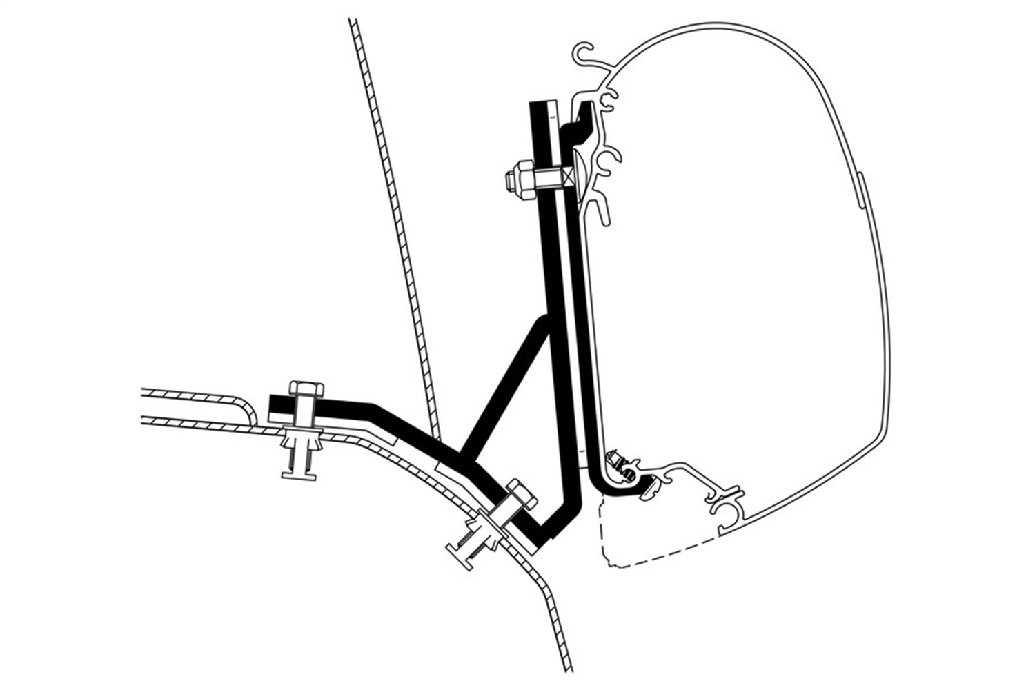 ProMaster Adapter (for use with direct mount awnings) 308960
