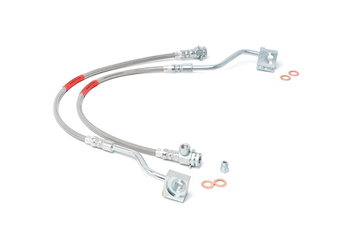 Front Extended Stainless Steel Brake Lines for 4-6-inch Lifts 89310S