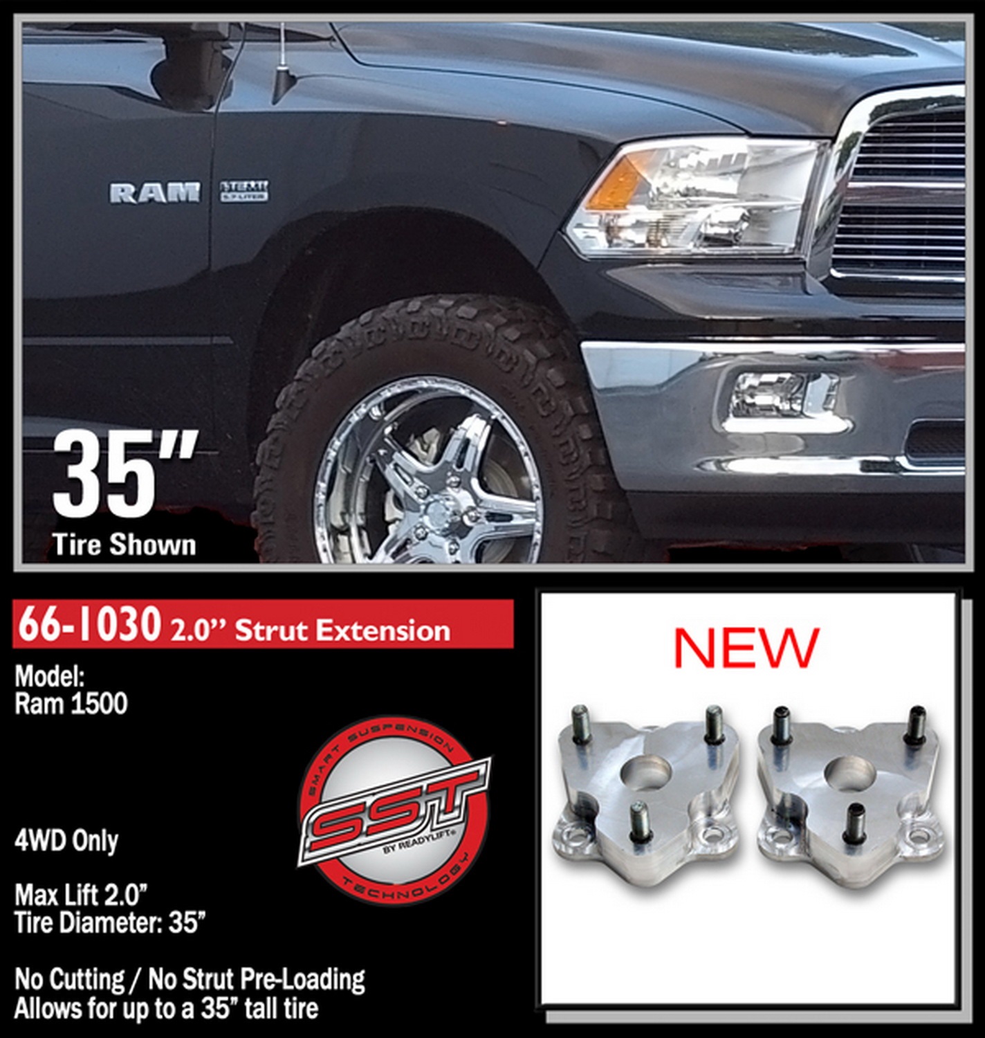 2'' Suspension Leveling Kit 66-1030