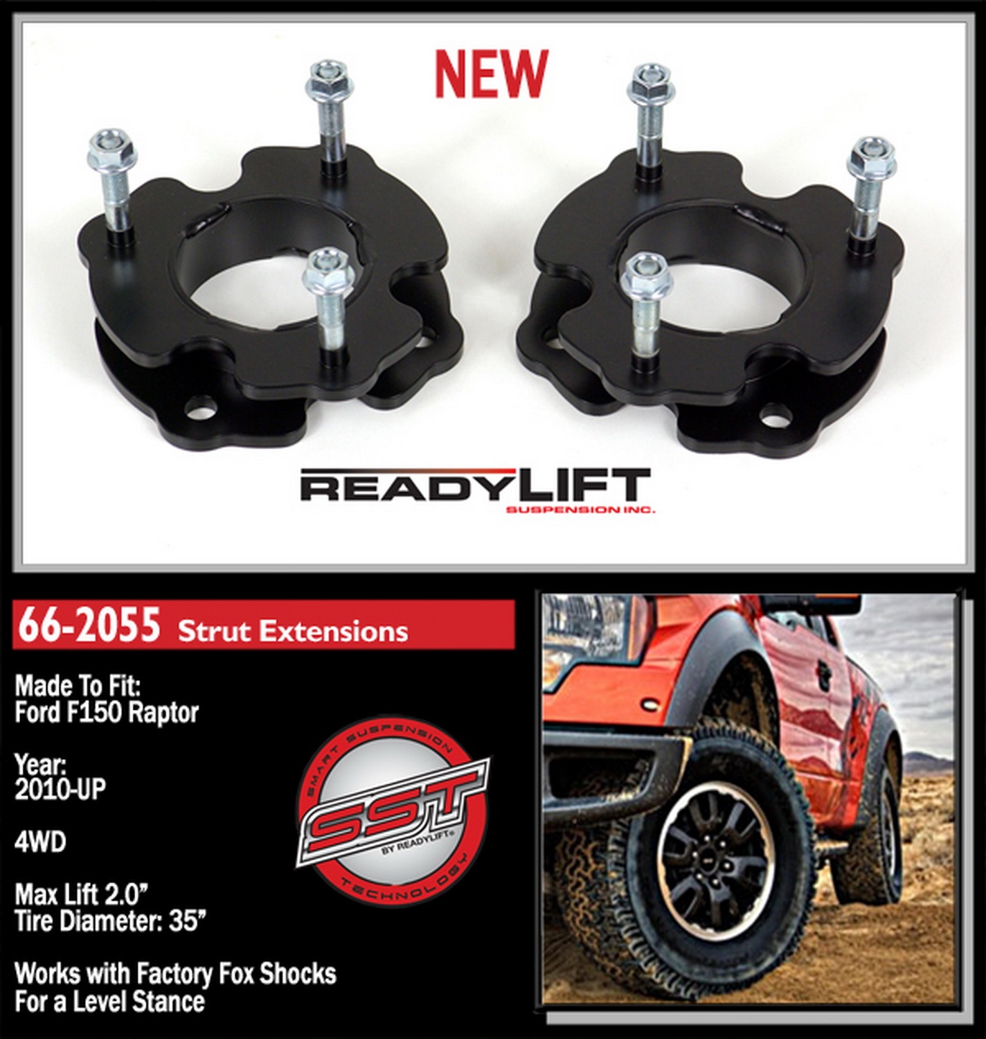 2'' Suspension Leveling Kit 66-2055