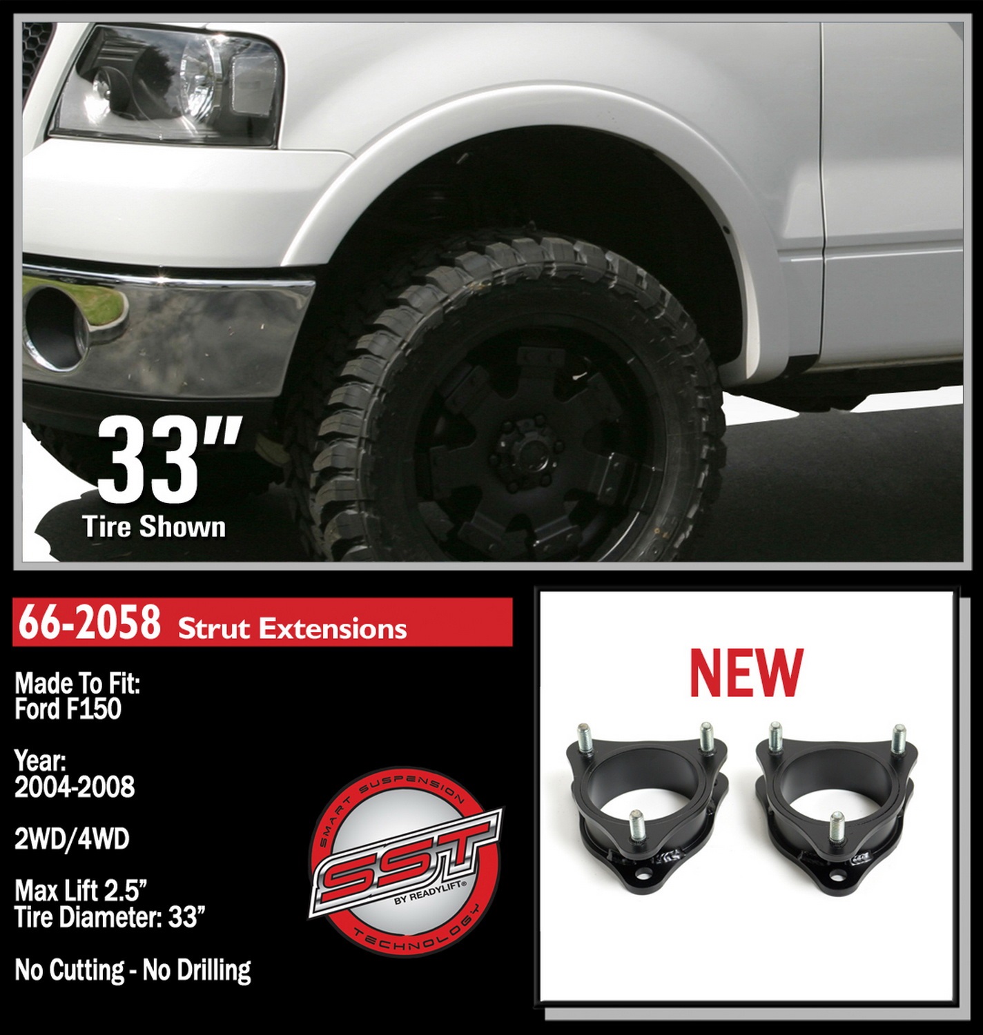 2.5'' Front Suspension Leveling 66-2058
