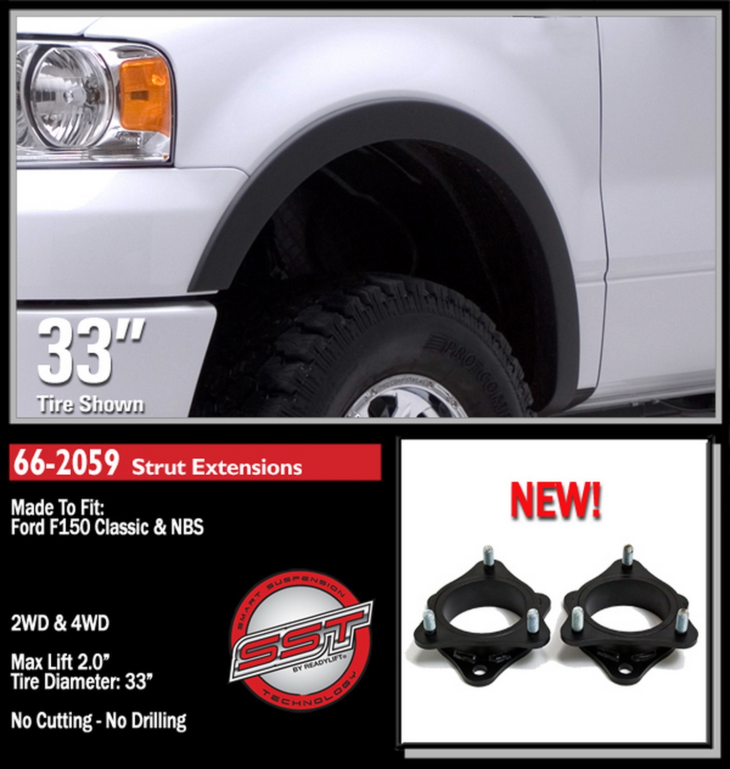 2.0'' Front Suspension Leveling 66-2059