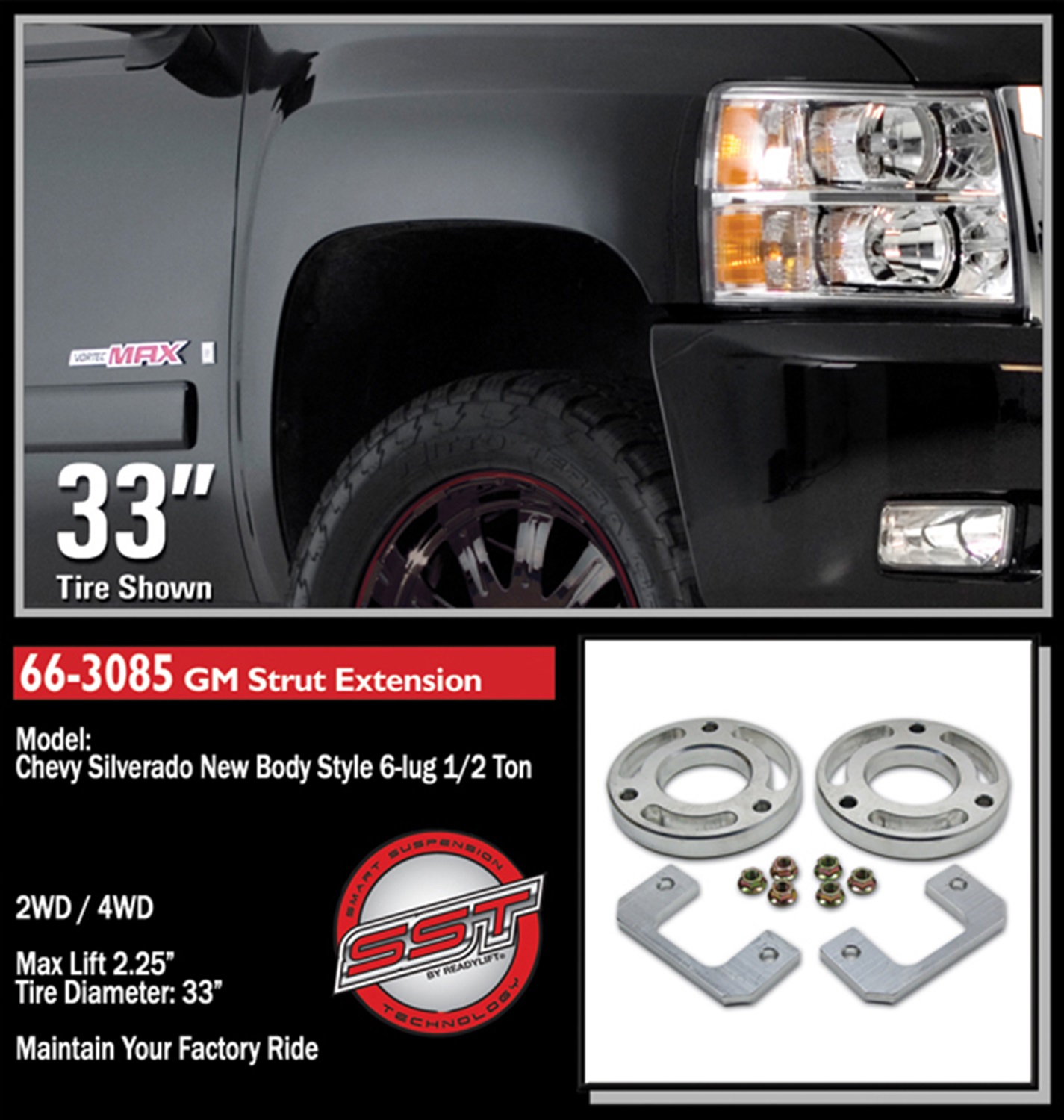 2.25'' Front Suspension Leveling Kit 66-3085