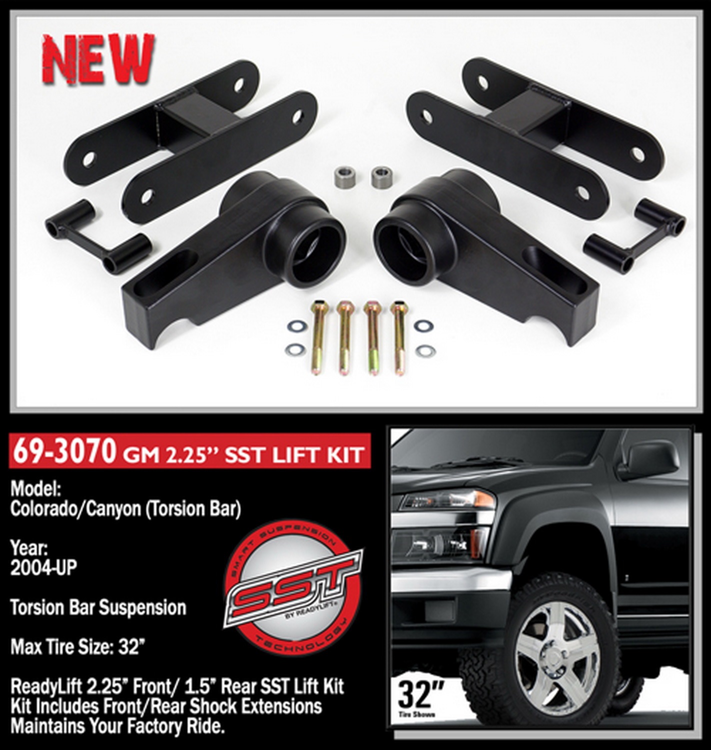 2.25'' Front with 1.5'' Rear SST Lift Kit 69-3070