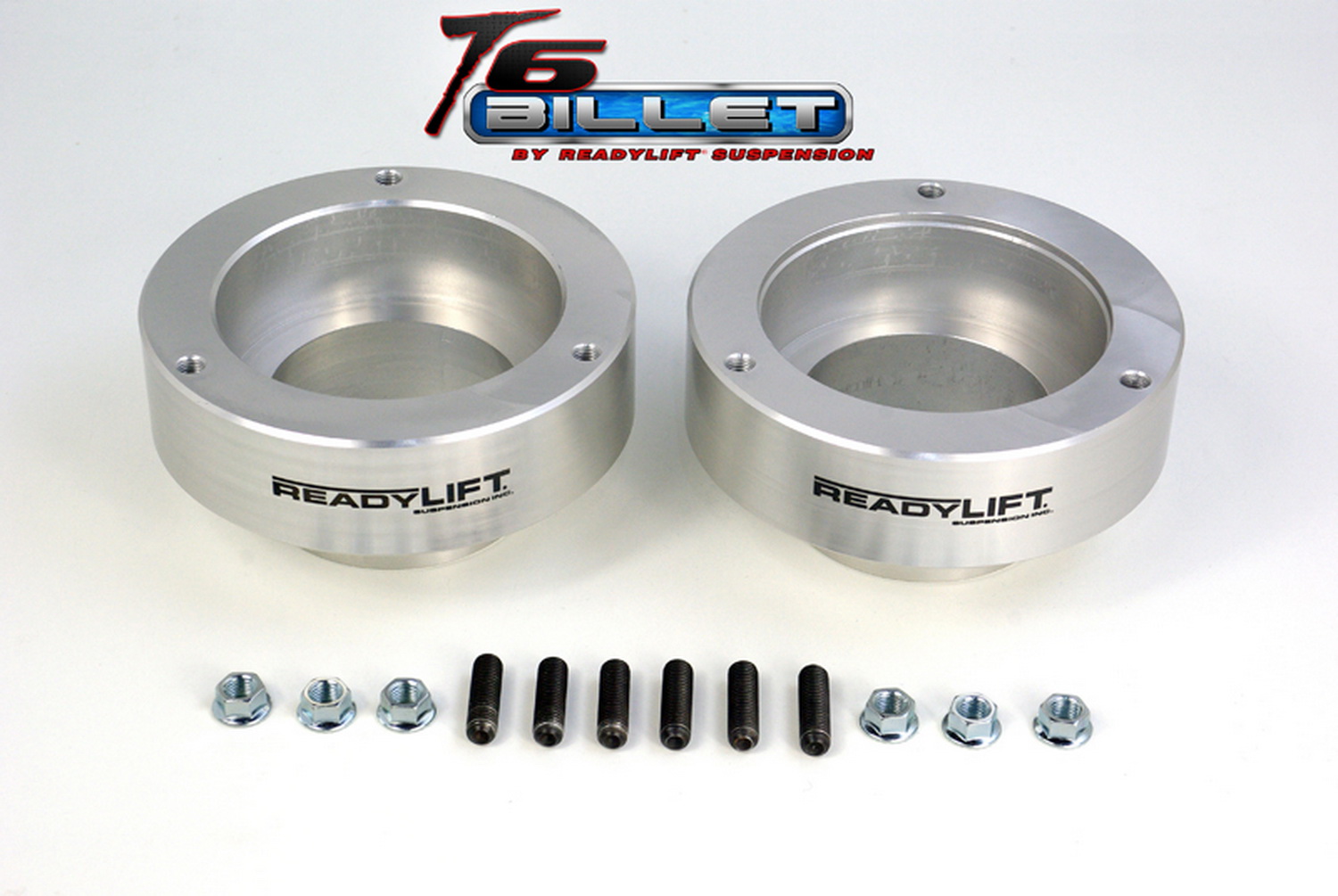 2.0in. T6 Billet Alum Leveling Kit Anodized; Silver T6-1090-S