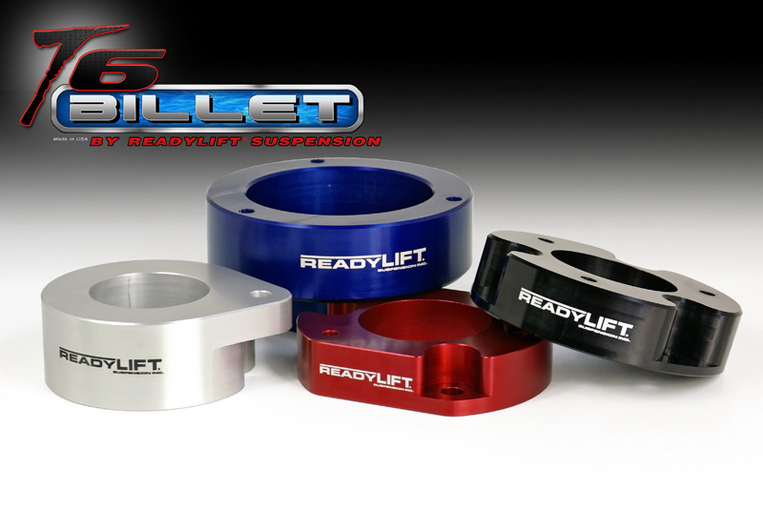 2.0in. Leveling Kit T6 Billet; Red T6-2055-R