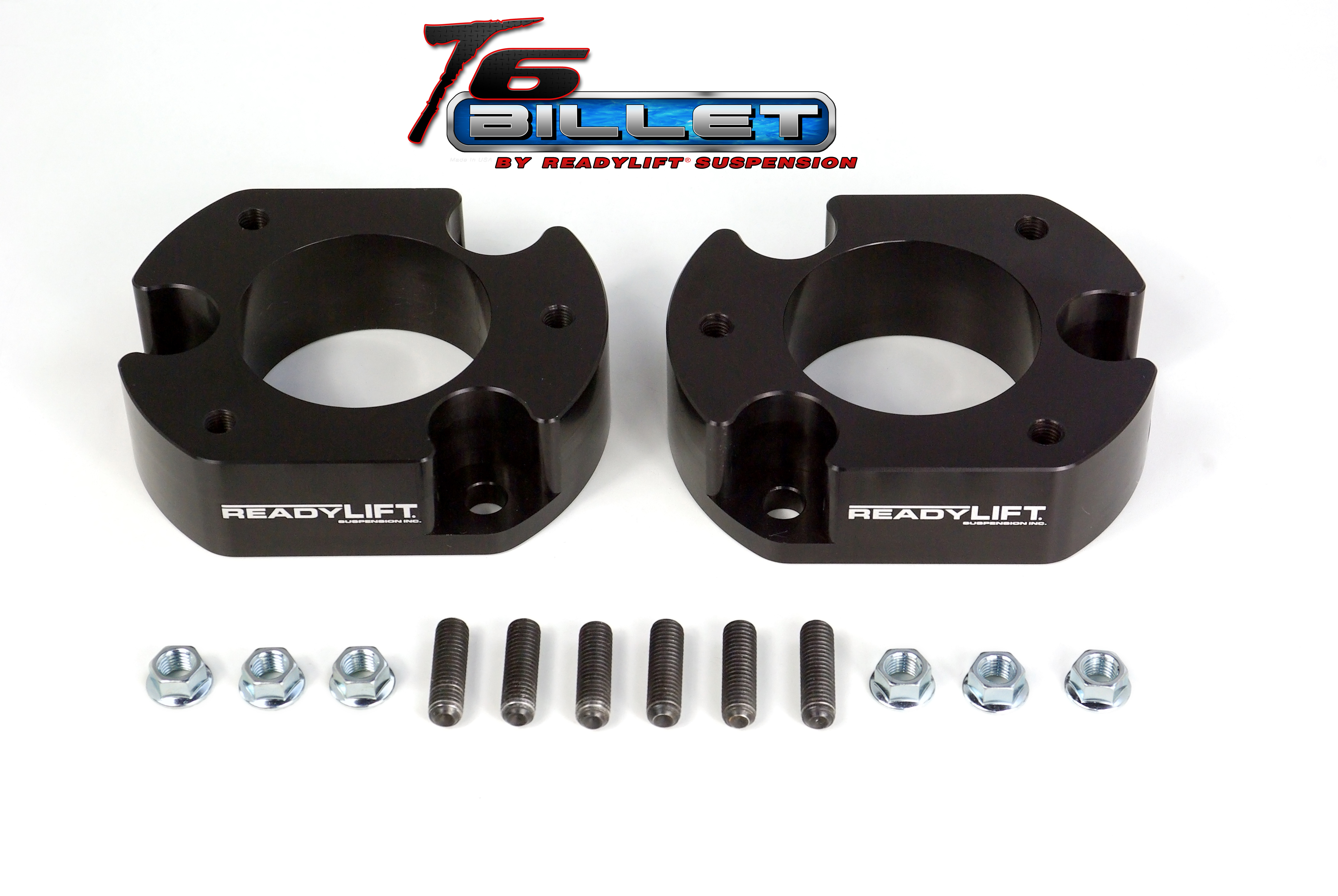 2.5'' Leveling Kit T6 Billet Black without Shocks T6-2058-K