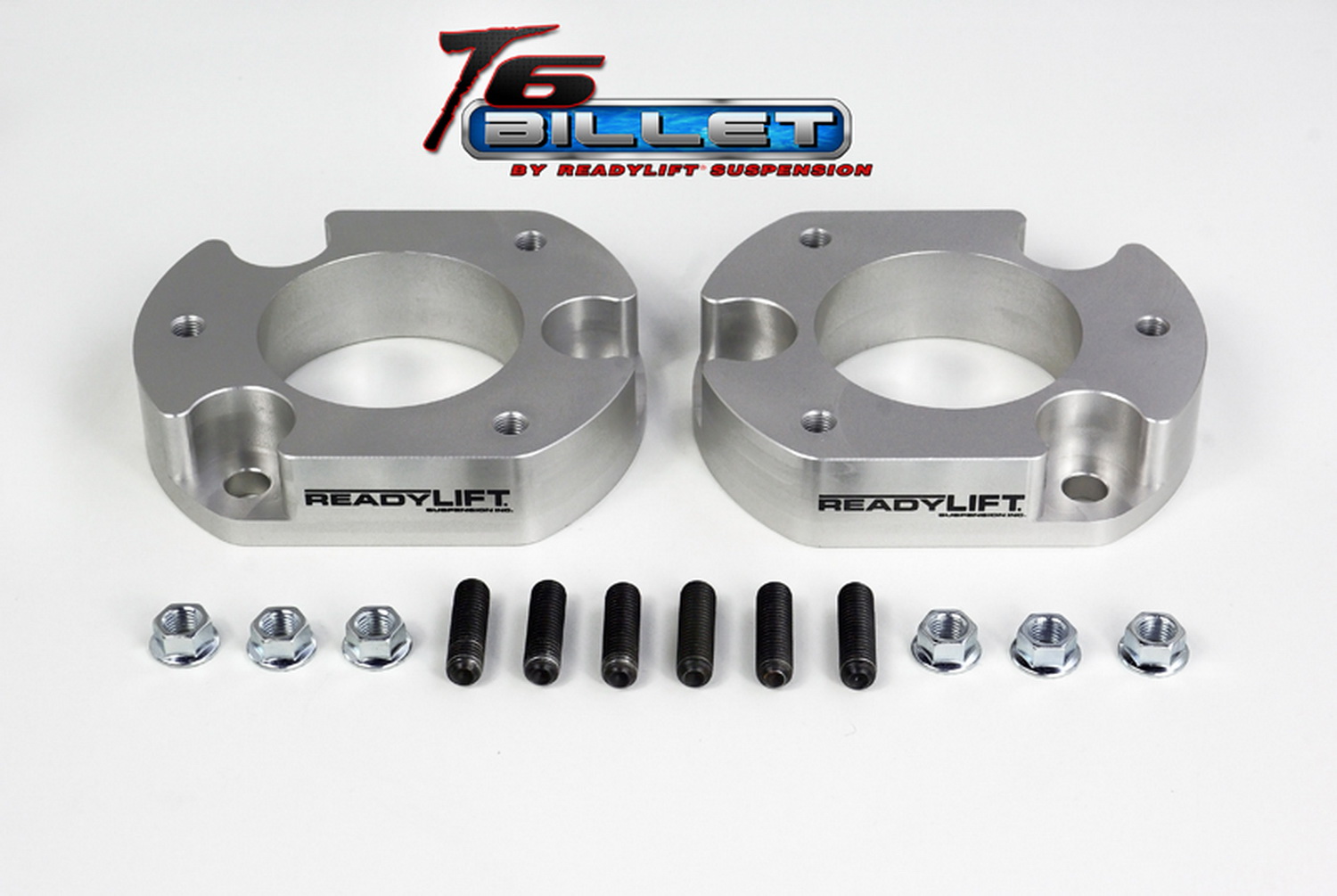 2.0in. T6 Billet Alum Leveling Kit Anodized; Silver T6-2059-S