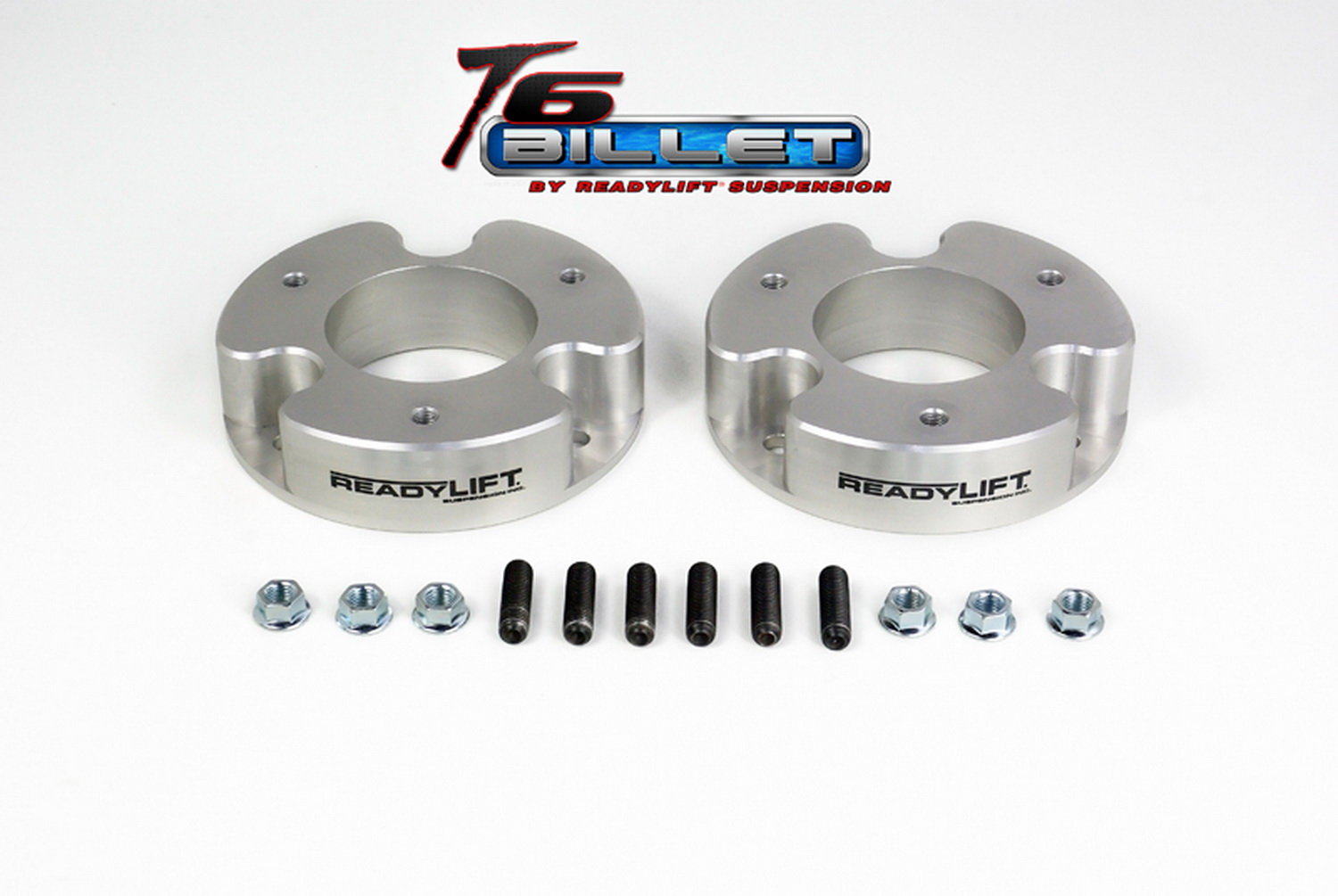 2.0in. T6 Billet Alum Leveling Kit Anodized; Silver T6-4000-S